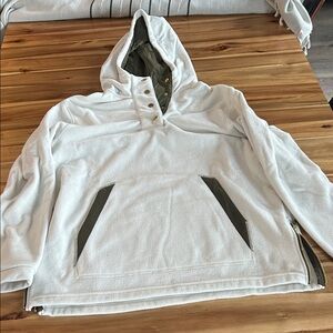 Mono B Cream and Olive Hooded Sweatshirt